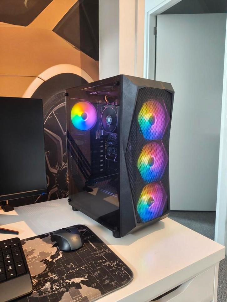 Game PC - Ryzen 7 5700g, Computers en Software, Desktop Pc's, Zo goed als nieuw, 3 tot 4 Ghz, HDD, SSD, 16 GB, Met monitor, Gaming