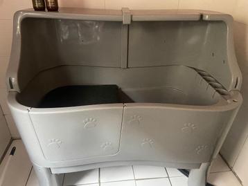  Grijs Honden bad – Stijlvol & Spatwaterdicht  beschikbaar voor biedingen