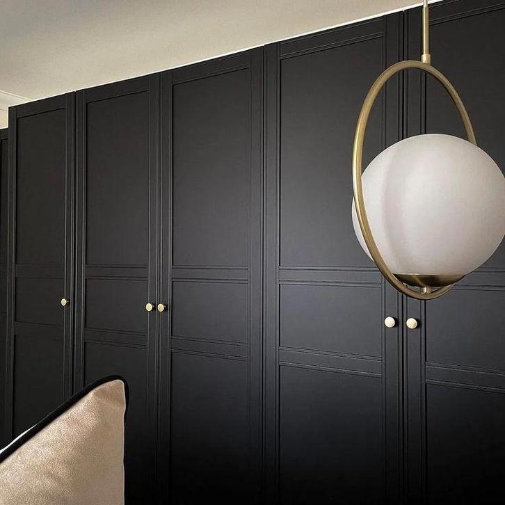 Pax deuren 6x maat 50229cm zwart, Huis en Inrichting, Lampen | Wandlampen, Zo goed als nieuw, Ophalen