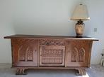 Gothisch houten dressoir, Ophalen, Gebruikt, 150 tot 200 cm, Gotisch