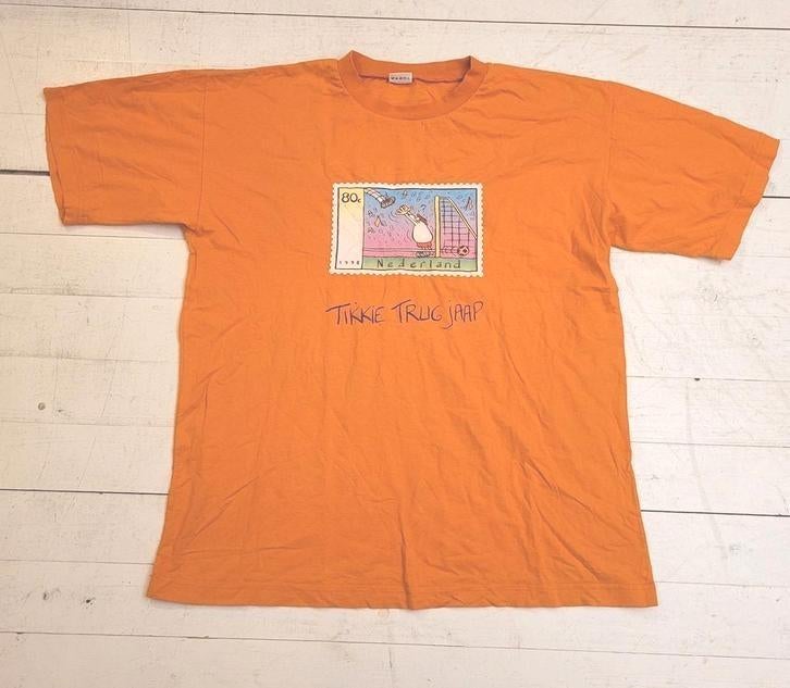 FC KNUDDE Vintage 1998 T Shirt XL Voetbal Jaap Postzegel WK, Ophalen of Verzenden, Gebruikt, Overige sporten, Shirt