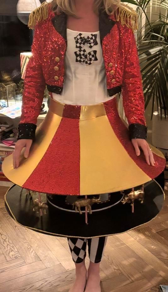 Carnavalspak verkleedpak circus - eyecatcher!, Kleding | Dames, Carnavalskleding en Feestkleding, Zo goed als nieuw, Carnaval