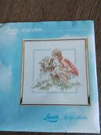 Borduurpatroon van lanarte jongen met hond en restgaren, Hobby en Vrije tijd, Borduren en Borduurmachines, Ophalen of Verzenden