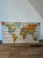 Wereldkaart op hout 70 bij 124, Ophalen