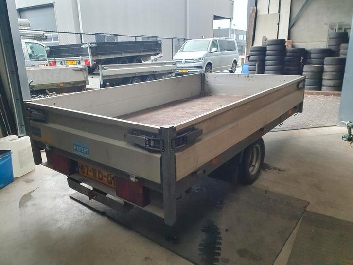 Hapert R1350 plateau140x260 multi verlaagd Slede Nu 1499 eur, Auto diversen, Aanhangers en Bagagewagens, Ophalen of Verzenden