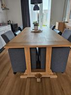 In goede staat massief blank eiken tafel, Ophalen, Gebruikt, 100 tot 150 cm, Eikenhout
