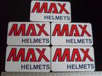 5x sticker max helmets logo helmen valhelmen, Verzenden, Zo goed als nieuw, Merk