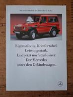 Mercedes-Benz G-Klasse folder - 1989, Ophalen of Verzenden, Zo goed als nieuw, Mercedes