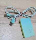 Powerbank 5000 mAh Mintgroen, Ophalen of Verzenden, Zo goed als nieuw