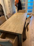 Grote eettafel hout 190x90x80, Ophalen of Verzenden