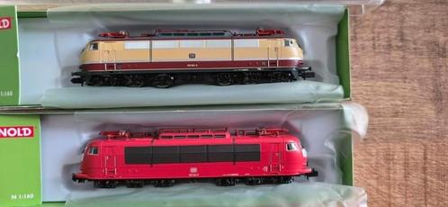 Arnold Br103 led rood/wit next18 nieuw evt. digitaal, Hobby en Vrije tijd, Modeltreinen | N-Spoor, Nieuw, Locomotief, Gelijkstroom