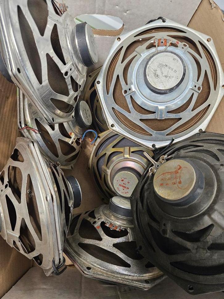 Philips AD8080 vintage luidsprekerdrivers – M4 / M8 / X8 – c, Audio, Tv en Foto, Luidsprekers, Front, Rear of Stereo speakers