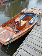 Noorse mahonie houten sloep + nieuwe trailer, Watersport en Boten, Ophalen, 10 tot 30 pk, Gebruikt, Binnenboordmotor