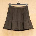 Essentiel Antwerp 100% zijden bruine stroken rok M 38, Maat 38/40 (M), Bruin, Ophalen of Verzenden, Zo goed als nieuw