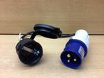 Verloopstekker camping euro mannetje., Caravans en Kamperen, Eddiys, Espel, Nieuw, Info@eddiys.eu