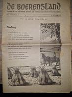 Krant WO2 'de Boerenstand' 1941, Verzamelen, Ophalen, Overige soorten, Nederland, Boek of Tijdschrift