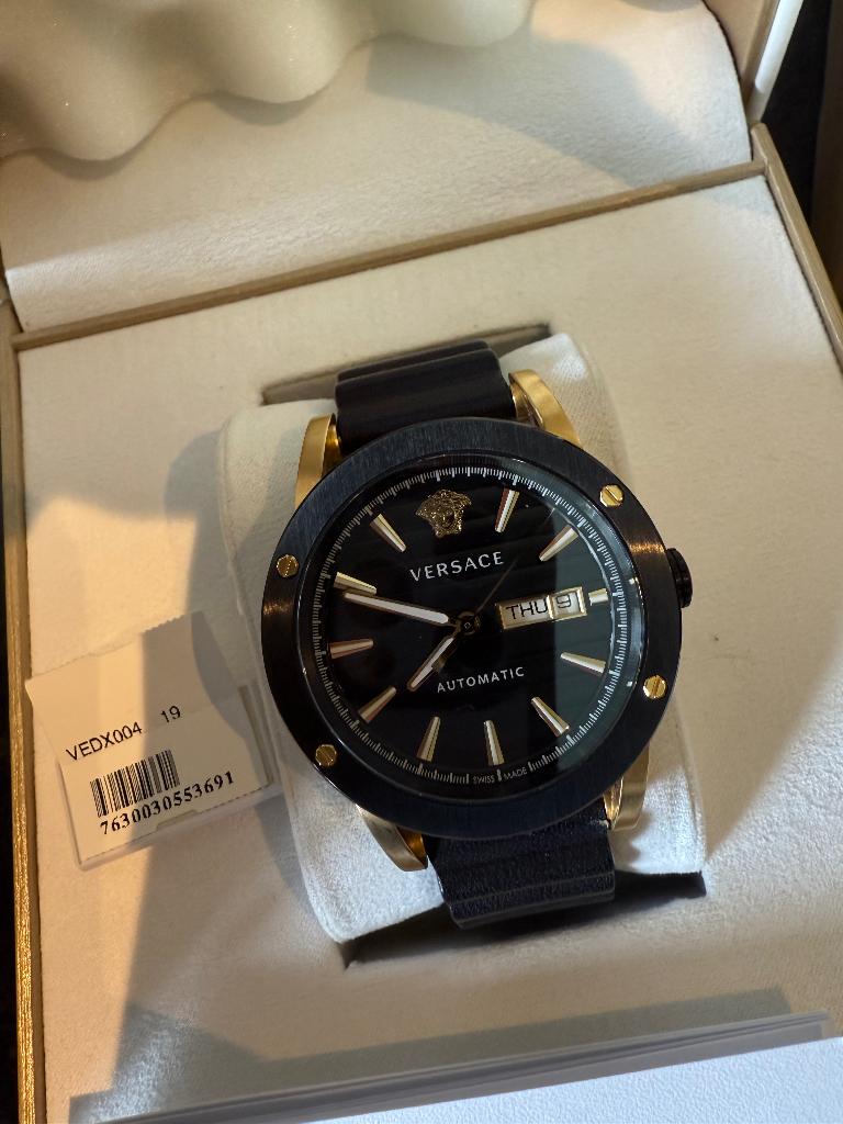 Versace Theros horloge COMPLEET!, Sieraden, Tassen en Uiterlijk, Horloges | Heren, Zo goed als nieuw, Polshorloge, Overige merken