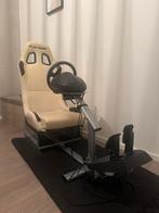 PlaySeat met Thrustmaster T150 stuur en pedalen set, Spelcomputers en Games, Spelcomputers | Overige Accessoires, Ophalen, Gebruikt