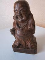 Miniatuur gesculpteerde houten Buddha hoogte 8.3 cm, Verzenden, Zo goed als nieuw