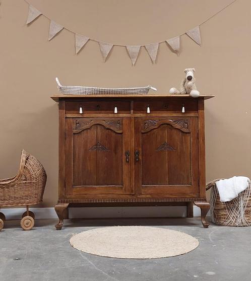 Vintage sierlijke commode hout uniek speelgoedkast dressoir, Kinderen en Baby's, Kinderkamer | Commodes en Kasten, Zo goed als nieuw