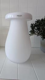 paddestoelvaas Ikea grote vaas wit satijnglas, Huis en Inrichting, Ophalen, Wit, Aardewerk of Porselein, Zo goed als nieuw