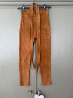 Elenaz by L&L cognac suedine high waist broeklegging, mt M!, Maat 38/40 (M), Bruin, Ophalen of Verzenden, Zo goed als nieuw
