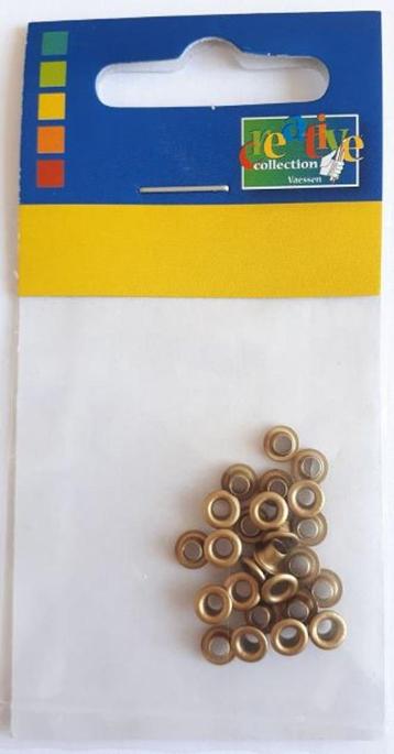 Eyelets metallic antique 25 stuks buitenmaat 5 mm binnenmaat beschikbaar voor biedingen
