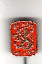 Speldje LEEUW 5 mei 1945-1965 ORANJE (A9), Verzenden, Zo goed als nieuw, Overige onderwerpen