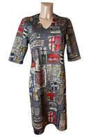 Lizzy en Coco jurk tweezijdig M, Kleding | Dames, Maat 38/40 (M), Overige kleuren, Ophalen of Verzenden, Lizzy & Coco