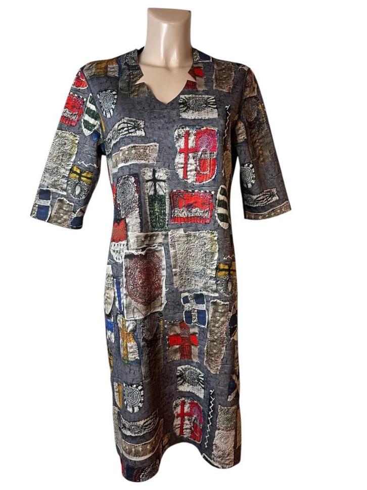 Lizzy en Coco jurk tweezijdig M, Kleding | Dames, Jurken, Zo goed als nieuw, Maat 38/40 (M), Overige kleuren, Ophalen of Verzenden