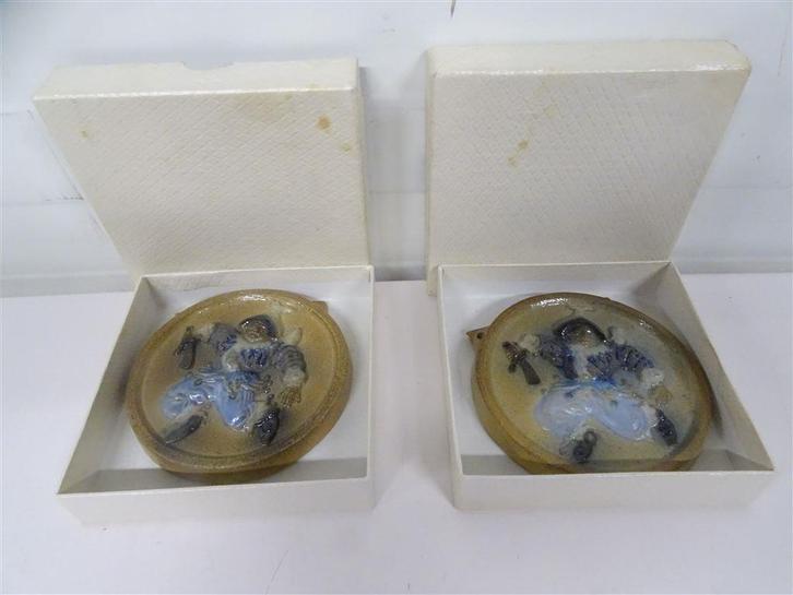 A6252. Antieke wandtegels Gres Guerin Bouffioulx, Antiek en Kunst, Antiek | Keramiek en Aardewerk, Ophalen of Verzenden