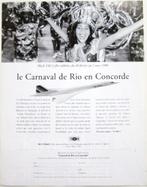 1 vintage reclame advertentie Rio en Concorde vliegtuig 1997, Verzenden, Gebruikt, Reclamebord