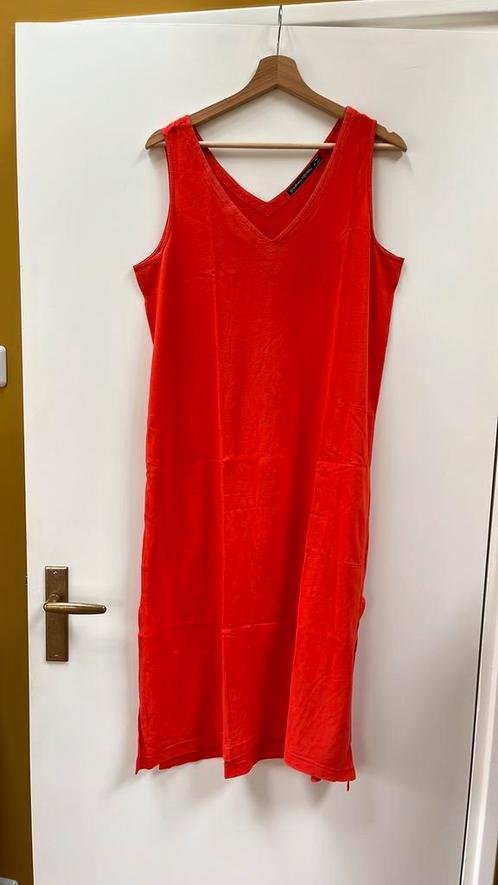 Rode onderjurk bij zomerjurkje, Gudrun Sjoden, maat M, Kleding | Dames, Jurken, Gedragen, Maat 38/40 (M), Rood, Onder de knie