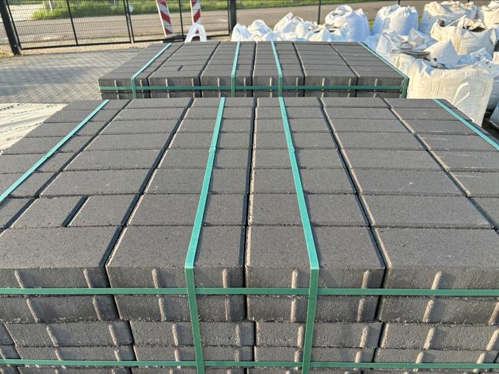 Betonklinkers Antraciet, Tuin en Terras, Tegels en Klinkers, Nieuw, Klinkers, Beton, 10 m² of meer, Ophalen