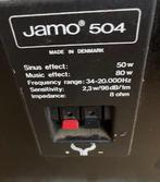Jamo 504 boxen Deense kwaliteit 50-80watt 2 stuks, Audio, Tv en Foto, Luidsprekers, Front, Rear of Stereo speakers, Gebruikt, 60 tot 120 watt