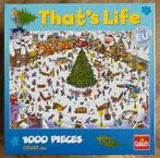 That’s life puzzel 1000 stukjes kerst, Hobby en Vrije tijd, Denksport en Puzzels, Ophalen, 500 t/m 1500 stukjes, Zo goed als nieuw