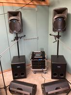 Complete professionele PA set, Ophalen, Zo goed als nieuw, Audio