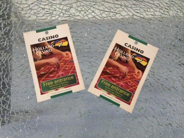 Gratis entree Holland Casino, Tickets en Kaartjes, Overige Tickets en Kaartjes, Eén persoon