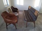 Vintage Stoelen Set + Bank, Antiek en Kunst, Ophalen