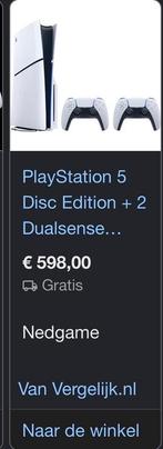 PlayStation 5 Disc + Controller + Account met Games, Ophalen of Verzenden, Gebruikt, Playstation 5
