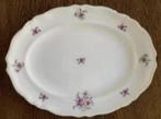 Ovalen schaal, sierbord bloemetjes; Epiag Tsjechoslowakije, Porselein of Keramiek, Schaal, Ophalen of Verzenden, Zo goed als nieuw