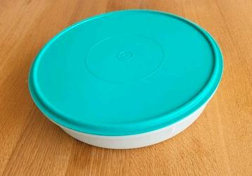 Tupperware ronde platte bewaardoos taartdoos schaal beschikbaar voor biedingen