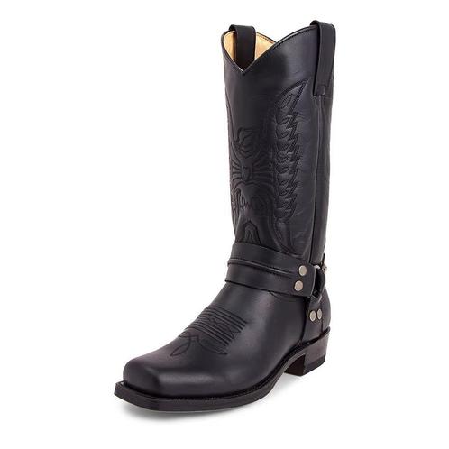 Hoge zwarte heren cowboy laarzen / western boots mannen, Kleding | Heren, Schoenen, Nieuw, Boots, Zwart, Verzenden