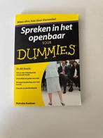 Nieuw: Spreken in het openbaar voor Dummies, Ophalen of Verzenden, Alpha, Nieuw
