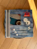 5 stuks nieuwe 230mm slijpschijven Top Craft, Ophalen of Verzenden, Nieuw, 1000 watt of meer, Haakse handslijpmachine