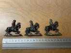 3 tinnen soldaatjes, Ophalen of Verzenden, Gebruikt, 1:35 tot 1:50, Figuur of Figuren
