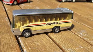 City bus van plastic schaal ongeveer 1/87