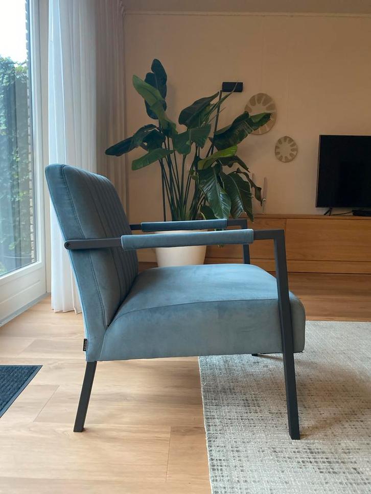 MXSOFA Fauteuil - Petrol Blauw, Huis en Inrichting, Fauteuils, Zo goed als nieuw, Stof, 50 tot 75 cm, Minder dan 75 cm, Ophalen