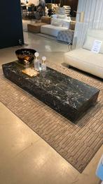 Marmeren salontafel 2.00 meter lang, Ophalen, Zo goed als nieuw, Hout