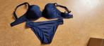 Hunkemoller bikini zgan grote cupmaat 70F, Blauw, Ophalen of Verzenden, Zo goed als nieuw, Bikini